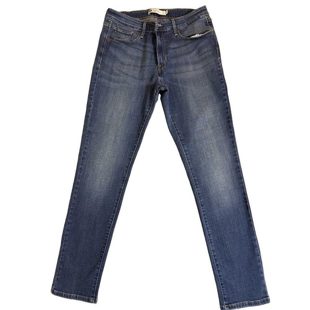 Levi's Mid Rise Skinny Jeans Womans Size 12 Blue Inseam 30
